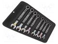 Wrench-set; combination spanner,with ratchet; Joker 6000; 8pcs. WERA WERA.05020012001