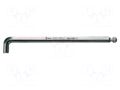 Wrench; Hex Plus key,spherical; HEX 6mm; Overall len: 180mm; long WERA WERA.05022046001
