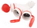 Power splitter; Sockets: 3; 16A; Connector colour: red,grey KEL W-01151