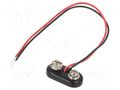 6F22 connector; 6F22,6LR61; Batt.no: 1; snap-on; cables; 150mm KEYSTONE KEYS2242