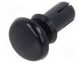Rivet; polyamide; Rivet diam: 4mm; L.rivet: 7.1mm; black KEYSTONE KEYS3447