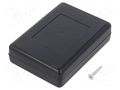 Enclosure: multipurpose; X: 59mm; Y: 84mm; Z: 23mm; ABS; black KRADEX Z23A-ABS