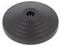 Foot; with no-slip disk; Base dia: 100mm; polyamide; H: 24mm ELESA+GANTER LV.A-100-14-AS