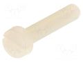 Screw; M4x20; 0.7; Head: cheese head; slotted; 1.3mm; polyamide DREMEC DR8G201M4X20