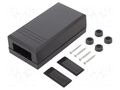 Enclosure: multipurpose; X: 66mm; Y: 124mm; Z: 41mm; ABS; black KRADEX Z36-ABS