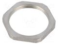 Nut; M25; acid resistant steel AISI 316; Thread: metric HELLERMANNTYTON ALSS-M25-SS316-ML