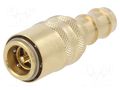 Quick connection coupling; max.15bar; Features: with valve; DN9 PNEUMAT ESH-13-TAB