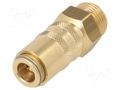 Quick connection coupling; max.15bar; Thread: G 3/8" external PNEUMAT ESHM-38-AAB