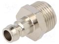 Quick connection coupling; connector pipe; max.15bar; DN6 PNEUMAT ESHM-38-NA