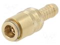 Quick connection coupling; max.15bar; Features: with valve; DN6 PNEUMAT ESHM-9-TLAB