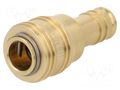 Quick connection coupling; straight; max.35bar; brass; D: 25mm PNEUMAT S26-WO13