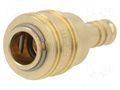 Quick connection coupling; straight; max.35bar; brass; D: 25mm PNEUMAT S26-WO9