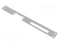 Frontal plate; long,flat; W: 25mm; for electromagnetic lock; grey LOCKPOL LOC-902G