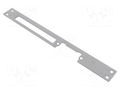 Frontal plate; long,flat; W: 25mm; for electromagnetic lock; grey LOCKPOL LOC-904G