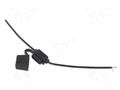 Fuse holder; 19mm; 15A; Leads: cables; -40÷85°C; 58V OPTIFUSE LPR-02B-16B