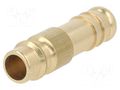 Connector; connector pipe; 0÷35bar; brass; NW 7,2,hose 10mm PNEUMAT K26-WO10