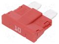 Fuse: fuse; 10A; 250VAC; 58VDC; automotive; 19mm; UNIVAL OPTIFUSE ANR58-UL-10A