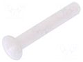 Screw; M3x20; 0.5; Head: countersunk; slotted; 1mm; polyamide; 8G202 DREMEC DR8G202M3X20