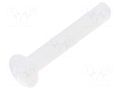 Screw; M3x20; 0.5; Head: oval,countersunk; slotted; 1mm; polyamide DREMEC DR8G203M3X20