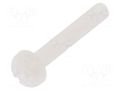 Screw; M2.5x16; 0.45; Head: cheese head; slotted; 0.7mm; polyamide DREMEC DR8G204M2.5X16