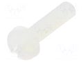 Screw; M3x12; 0.5; Head: cheese head; slotted; 0.9mm; polyamide DREMEC DR8G204M3X12