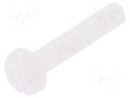 Screw; M3x16; 0.5; Head: cheese head; slotted; 0.9mm; polyamide DREMEC DR8G204M3X16