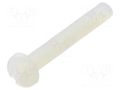 Screw; M3x20; 0.5; Head: cheese head; slotted; 0.9mm; polyamide DREMEC DR8G204M3X20