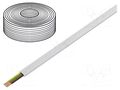 Wire: telecommunication cable; stranded; white; 100m; Core: CCS GEMBIRD TC1000S-100M