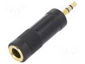 Adapter; Jack 3.5mm 3pin plug,Jack 6,3mm socket GEMBIRD A-6.35F-3.5M