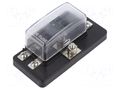 Fuse boxes; 11mm; 30A; screw; Leads: M4 screws; ways: 4; 32V OPTIFUSE BLR-504