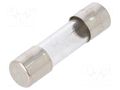 Fuse: fuse; 6A; 250VAC; quick blow; glass; 5x20mm; bulk OPTIFUSE FSC-6A
