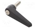 Lever; adjustable; Thread len: 25mm; Lever length: 62mm ELESA+GANTER GN101.1-18-M8-25SW
