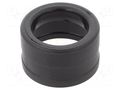 Conduit end cover; polyamide; HelaGuard; black; Size: 34 HELLERMANNTYTON PAEC34-PA66-BK
