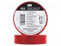 Tape: electrical insulating; W: 19mm; L: 20m; Thk: 0.127mm; red; 150% 3M 3M-TF-155-19-20RD