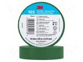 Tape: electrical insulating; W: 19mm; L: 20m; Thk: 0.152mm; green 3M 3M-TF-165-19-20GR