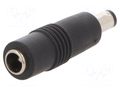 Adapter; Plug: straight; Input: 5,5/2,1; Out: 5,5/2,5 MEAN WELL DC-PLUG-P1J-P1L