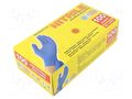 Protective gloves; Size: 9,L; blue; nitryl; 100pcs. PG TOOLS PG-506.21