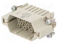 Connector: HDC; contact insert; male; 10A; 250V; Han® DD; PIN: 28 HARTING 09160283001