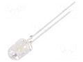 LED; white cold; oval; 4.7x5.7mm; 8400÷11000mcd; 40/70°; 20mA OPTOSUPPLY OSW5DK4571D