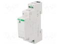 Relay: installation; monostable; NO; Ucoil: 24VAC,24VDC; 16A; IP20 F&F PK-1Z-LED-24