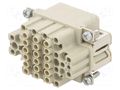 Connector: HDC; contact insert; female; 10A; 250V; Han® DDD; PIN: 55 HARTING 09160552101