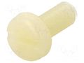 Screw; M5x12; 0.8; Head: cheese head; slotted; 1.3mm; polyamide DREMEC DR8G204M5X12