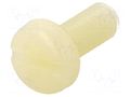 Screw; M5x12; 0.8; Head: cheese head; slotted; 1.3mm; polyamide DREMEC DR8G204M5X12