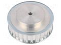 Belt pulley; AT10; W: 25mm; whell width: 40mm; Ø: 93.65mm; aluminium OPTIBELT 40-AT10-30-200ZA
