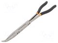Pliers; curved,half-rounded nose,elongated; 336mm BETA BE1009L/DP