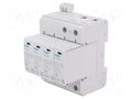 Surge arrester; Type 1+2; Poles: 4; 50kA; for DIN rail mounting HAGER SPA931