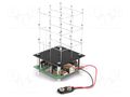 3D LED cube; visual effects; No.of diodes: 27; red; WHADDA VELLEMAN VEL-WSL193