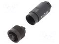 Connector: circular; 250V; 10A; PIN: 7; plug; female; screw terminal BINDER 99-4218-110-07