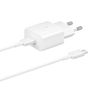 Samsung EP-T1510XWEGEU USB-C 15W PD AFC wall charger + USB-C cable - white, Samsung EP-T1510XWEGEU EP-T1510XWEGEU
