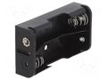 Holder; AA,R6; Batt.no: 2; PCB,THM; for PCB; polypropylene; steel KEYSTONE KEYS2462